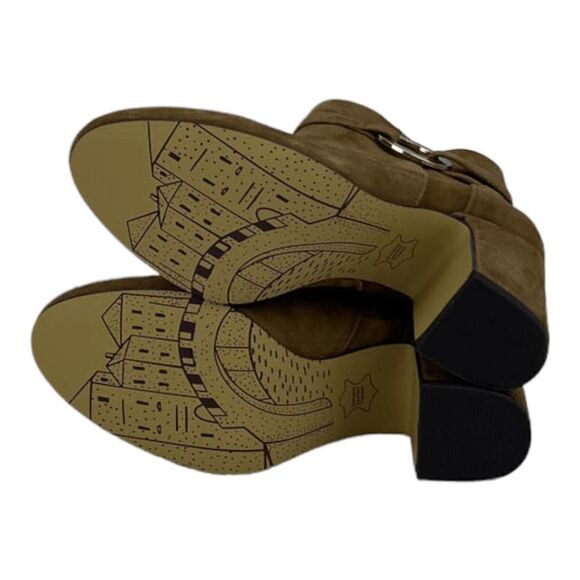 New Bella Vita Brown Women US 5.5 Lorraine Suede Block Heel Ankle Boot Shoes  - Picture 8 of 9